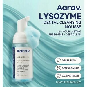 Aarav Lysozyme Dental Cleansing Mousse Pine Mint 24-Hour Freshness Clean Foam